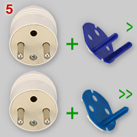 Keys for Polish non-standard type E plugs