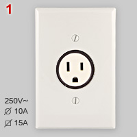 Brazilian US type flat blade socket