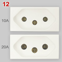 Comparison of NBR 14136 10A and 20A sockets