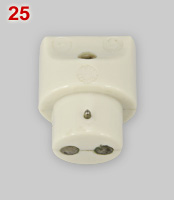 Volex Electric Razor Adaptor Kit, bayonet cap adapter