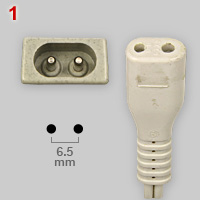 IEC 60320 C1 and C2 appliance couplers