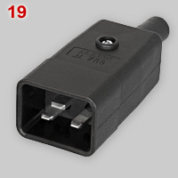 IEC 60320 type I appliance plug (male)