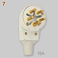 Belgian 400V, 5 pin plug