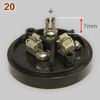 Vynckier 15A-380V single phase earthed connector