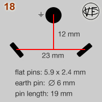 Vynckier 15A-380V single phase earthed plug