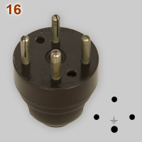 Vynckier 25A 250V 4-pin plug
