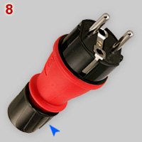 Electraline IP54 CEE 7/7 plug