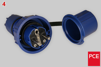 PC Electric CEE 7/7 IP68 plug