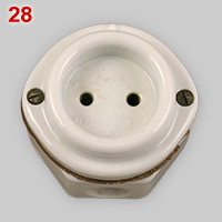 Porcelain T1 socket