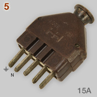 4-pin Flako-type plug made by Hazemeyer Hengelo
