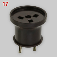 Bakelite adaper, HNA to common 2-round pin