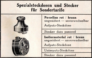 Spezialsteckdose - Hakenstecker