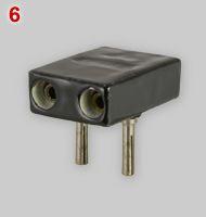 Steatite 2-way multi-plug