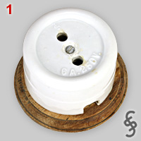 Siemens Schuckertwerke steatite surface socket