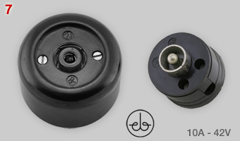 Berger concentric 42V socket and plug