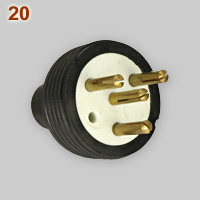 Industria Jangar (Spain) 15A-250V 4-pin plug
