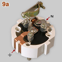 Spanish 20A-350V plug, inside view