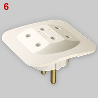 Triple adapter for Europlugs
