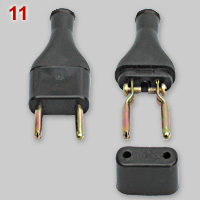 Peruvian 2-pin 10A plug