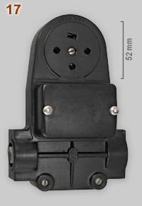 Cehess Soremec 10A 250V, fused 3-phase socket