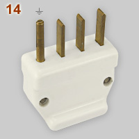 French 25A 380V three-phase plug
