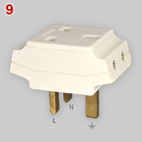 BS 1363 multi-plug with BS 372 part I outlets
