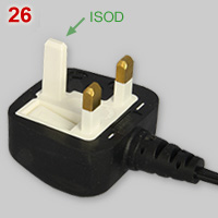 BS1363 plug with ISOD