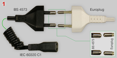 BS 4573 shaver plug