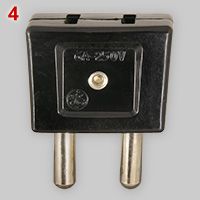 BS 4573 shaver adapter fior US straught blade plugs