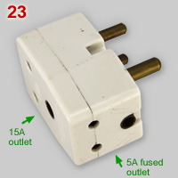 BS546 5A + 15A multi-plug