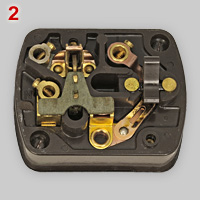 BS 1363 socket, MK 1950s, inside