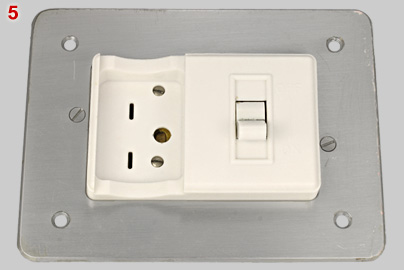 Britmac connection unit, top view