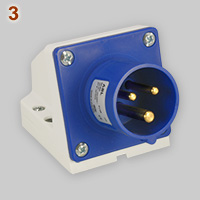 IEC 60309 16A 3-pin inlet