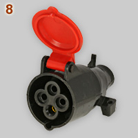 IEC 60309 16A 4-pin socket made in Poland
