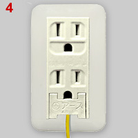 Grounded dual 15A-125V socket