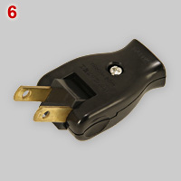 Japanese 15A -125V plug with rotatable pins