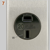 Japanese 20A-250V 2-pin socket