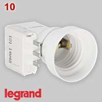 French DCL lamp holder with plug