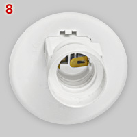 French DCL lamp holder with lamp