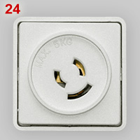 Danish lamp socket made by LK