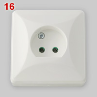 Swedish lamp socket, wall model, unearthed