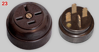 Australian  portable telephone socket and plug