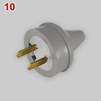 Australian parallel flat blade plug