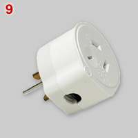 Rewirable piggy back type Australasian plug