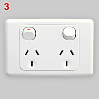 Australian 250V - 10A dual power outlet