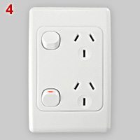 Australasian 10A vertical dual socket