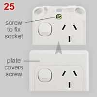 Method if socket attachment screw insulation 1