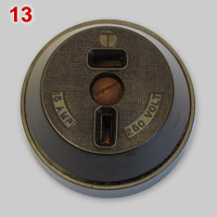 Not earthed T-type flat blade socket