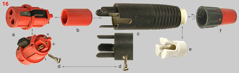 Neutrik XLR series LNE female connector, details
