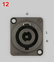 Neutrik powerCON 32A chassis inlet